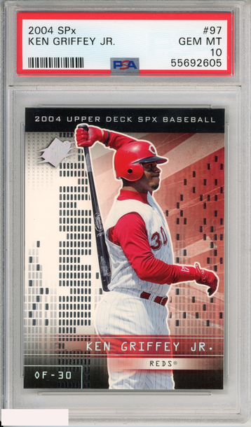 2004 SPX KEN GRIFFEY JR  #97 CINCINNATI REDS HOF PSA 10 GEM MT
