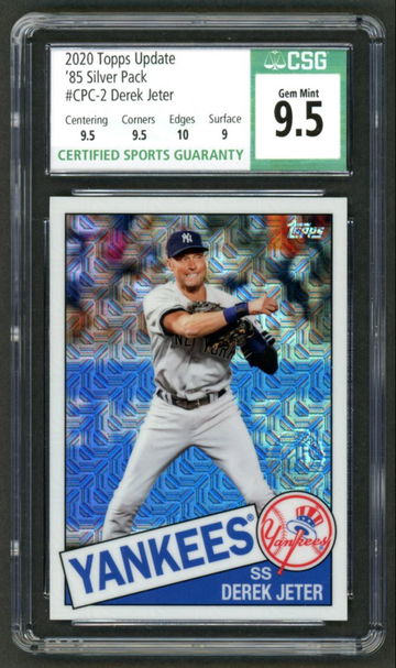 2020 Topps Update 1985 Silver Pack Derek Jeter #CPC-2 CSG 9.5 Gem Mint New York Yankees