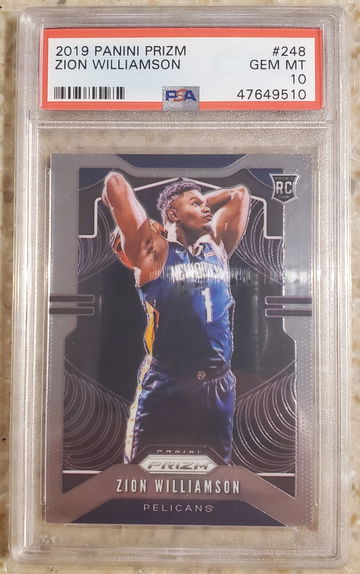 Zion Williamson Prizm Base PSA 10