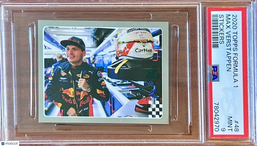 POP 2 Only 7^ 10 PSA 9 RC Max Verstappen 2020 Topps F1 Rookie Sticker Horizontal