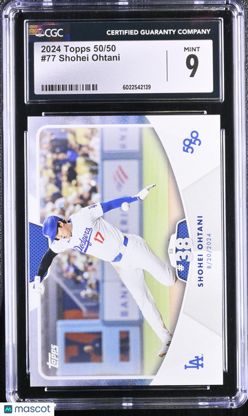 2024 Topps 50/50 Shohei Ohtani #77 CGC 9