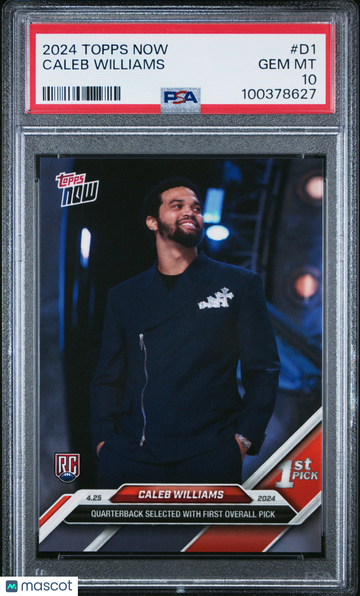2024 Topps Now Caleb Williams #D1 PSA 10