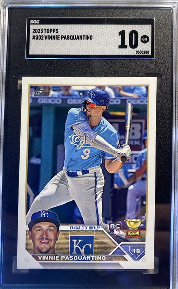 2023 Topps Series 1 Vinnie Pasquantino Rookie Card SGC 10