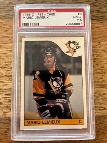 1985 O-Pee-Chee Mario Lemieux Rookie PSA 7.5 