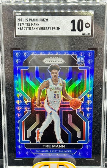 Tre Mann Prizm NBA 75th Anniversary Rookie SP SGC 10
