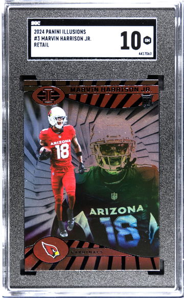 2024 Panini Illusions #3 Marvin Harrison Jr. Retail SGC 10