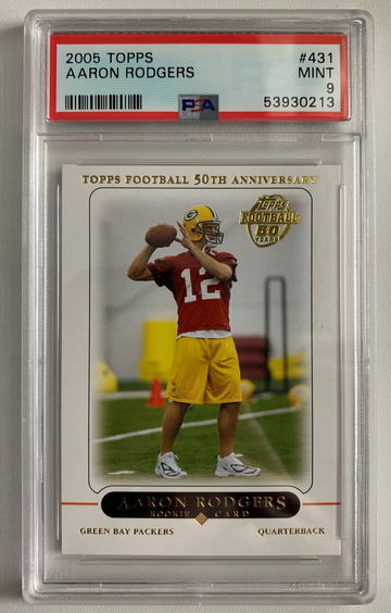 Aaron Rodgers 2005 Topps RC PSA 9