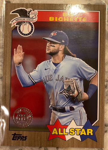 2022 Topps Series 2 BO BICHETTE Toronto Blue Jays 1987 All-Star GOLD /75  87AS-41