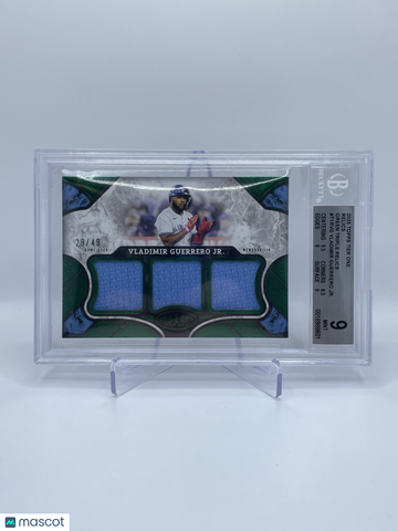 2025 Topps Tier One Relics Green Triple Relics Vladimir Guerrero Jr. #T1RVG BGS 9