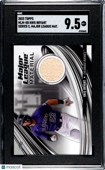 2023 Topps Kris Bryant #MLM-KB ML Mat. SGC 9.5