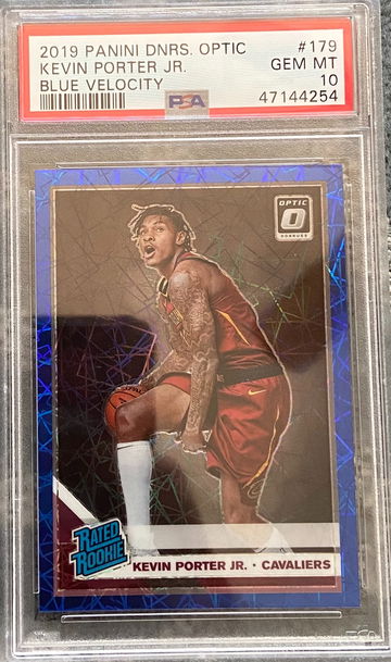 2019 Panini Optic Kevin Porter Jr Blue Velocity PSA 10