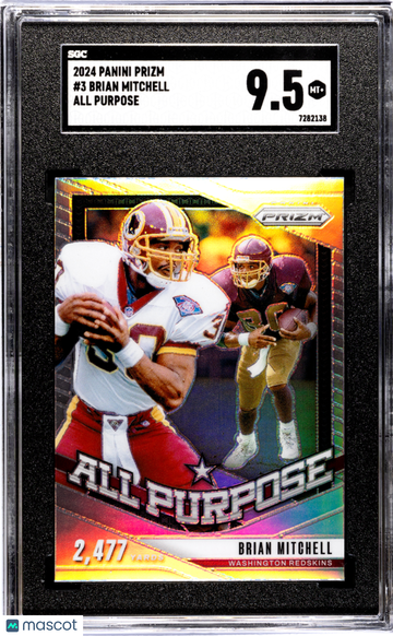 2024 Panini Prizm Brian Mitchell #3 All Purpose SGC 9.5