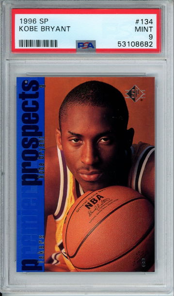 KOBE BRYANT 1996 Upper Deck SP #134 PSA 9 Rookie Card LA Lakers