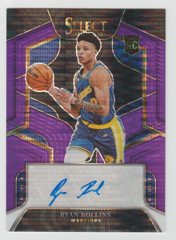 Ryan Rollins 2022-23 Select Purple Pulsar Prizm RC Rookie Auto Autograph 11/15