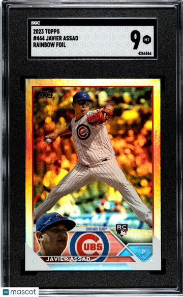 2023 Topps Javier Assad #444 Rainbow Foil SGC 9