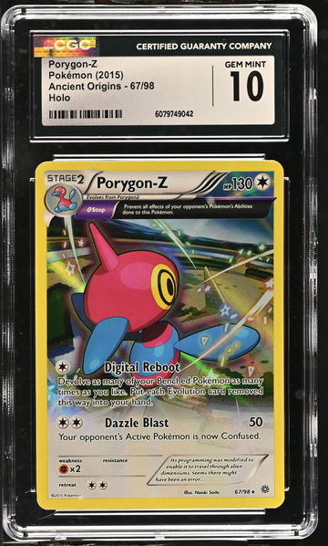 2015 Pokémon XY Ancient Origins Porygon-Z #67/98 Holo CGC 10