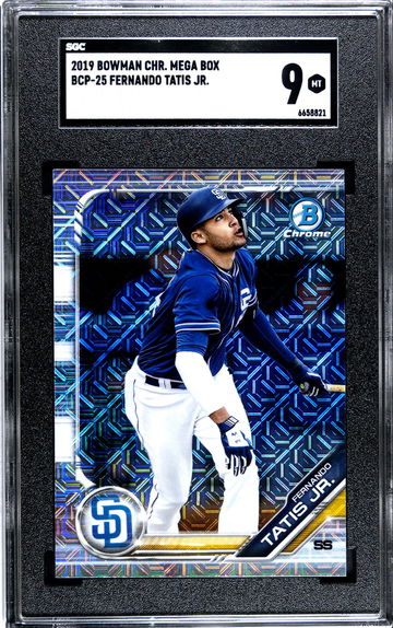 2019 BOWMAN CHROME MEGA BOX #BCP-25 FERNANDO TATIS JR SGC 9