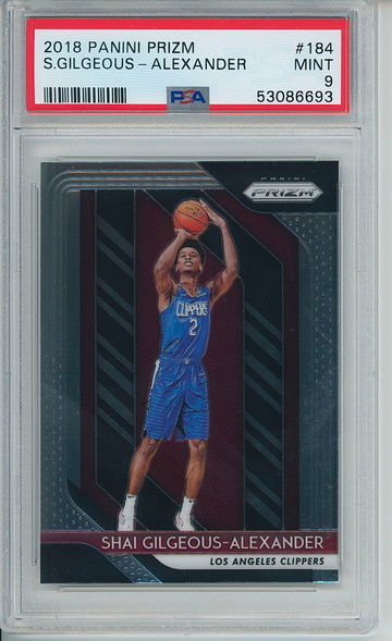 2018 Shai Gilgeous-Alexander Prizm PSA 9 Mint