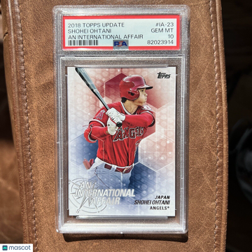 2018 Topps Update An International Affair Shohei Ohtani PSA 10 GEM MT Rookie RC