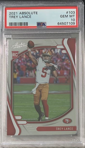 2021 Absolute Trey Lance PSA 10