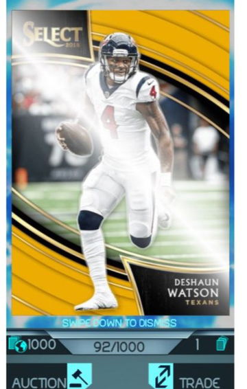 2018 Select Panini Blitz Deshaun Watson /1000