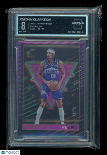2024 2023-24 Panini Recon Holo Purple Jordan Clarkson #163 /75 Arena Club 8