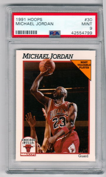 1991 Hoops Michael Jordan PSA 9 Mint
