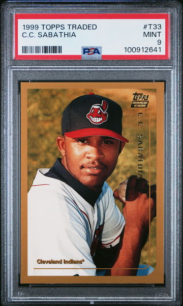 1999 Topps Traded Cc Sabathia #T33 PSA 9