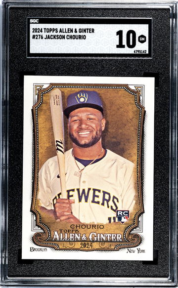 2024 Topps Allen & Ginter #276 Jackson Chourio SGC 10