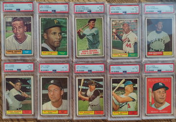 1961 Topps Complete Set with 32 PSA Grades