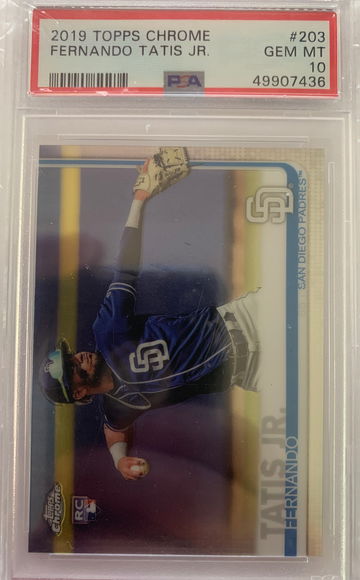 2019 Topps Chrome Fernando Tatis Psa 10