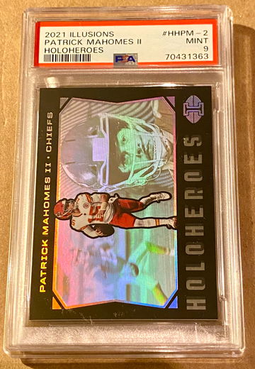2021 Illusions PATRICK MAHOMES II Holoheroes HHPM-2 PSA 9 Mint