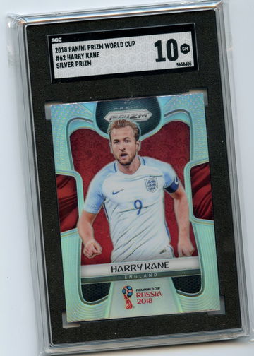 2018 Prizm World Cup Harry Kane Silver Prizm #62 England SGC 10 Gem Mint