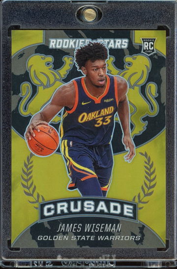 JAMES WISEMAN 2020-21 Panini Chronicles CRUSADE GOLD PRIZM /10 #523 Warriors
