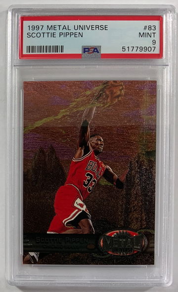 1997 Metal Universe Scottie Pippen PSA 9