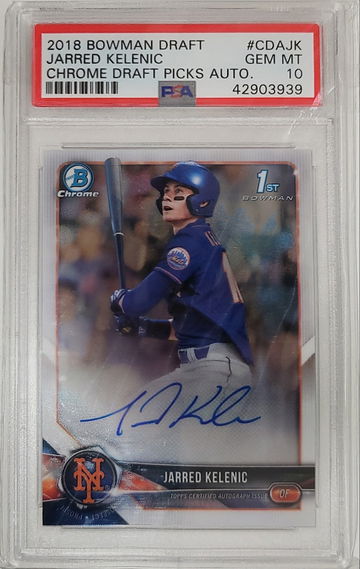 Jarred Kelenic Bowman Chrome Auto PSA 10 