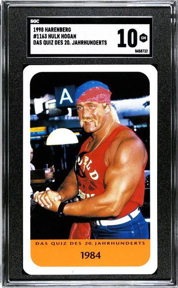1998 Harenberg Jahrhunderts Hulk Hogan HOF WWF WWE  SGC 10 POP 3