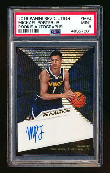 Michael Porter Jr. 2018-19 Panini Revolution Rookie RC Auto Autograph PSA 9 MINT
