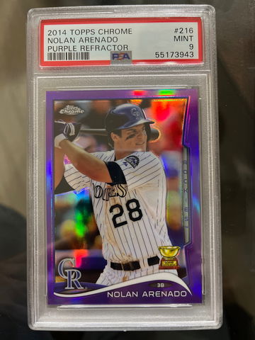 2014 Topps Chrome Purple Refractor Nolan Arenado