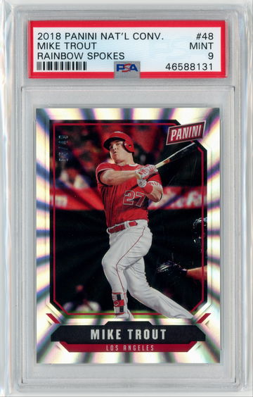 2018 Panini National Convention Rainbow Spokes Mike Trout 