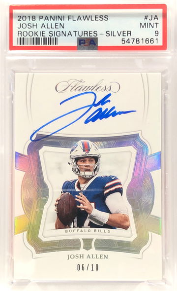 2018 flawless josh allen rookie signatures 6/10 (from hk)
