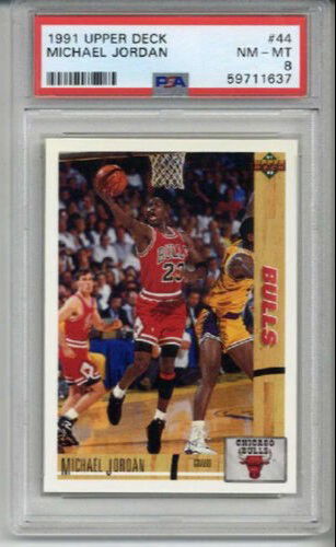 1991 UPPER DECK #44 MICHAEL JORDAN BASKETBALL CARD CHICAGO BULLS