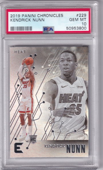 2019 Panini Chronicles Kendrick Nunn Essentials #229 PSA 10