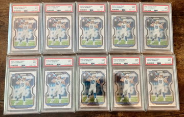 Lot of 10x 2020 Prizm #325 Justin Herbert PSA 9