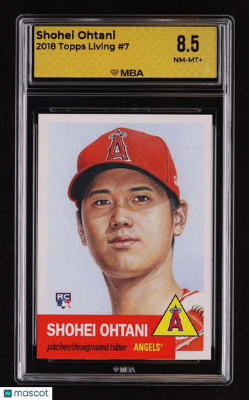 2018 Topps Living Shohei Ohtani #7 Rookie MBA 8.5