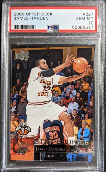 2009-10 Upper Deck #227 James Harden RC PSA 10 Mint Nets