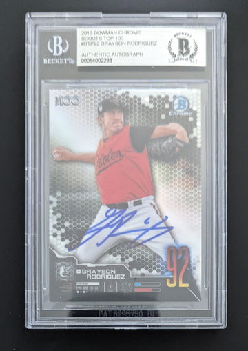 Grayson Rodriguez 2019 Bowman Top 100