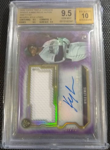 Kyle Lewis 2020 Topps Triple Threads Purple RPA 
