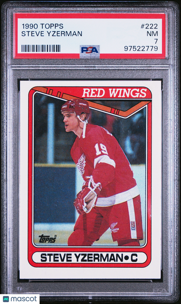 1990 Topps Steve Yzerman #222 PSA 7