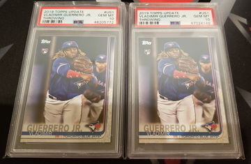2x Vladimir Guerrero jr PSA 10 2019 Topps Update Lot of 2
